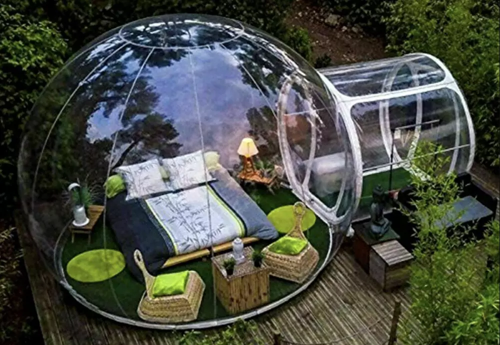 cozy bubble tent