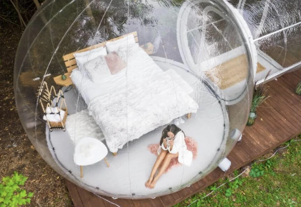 inflatable bubble tent transparent